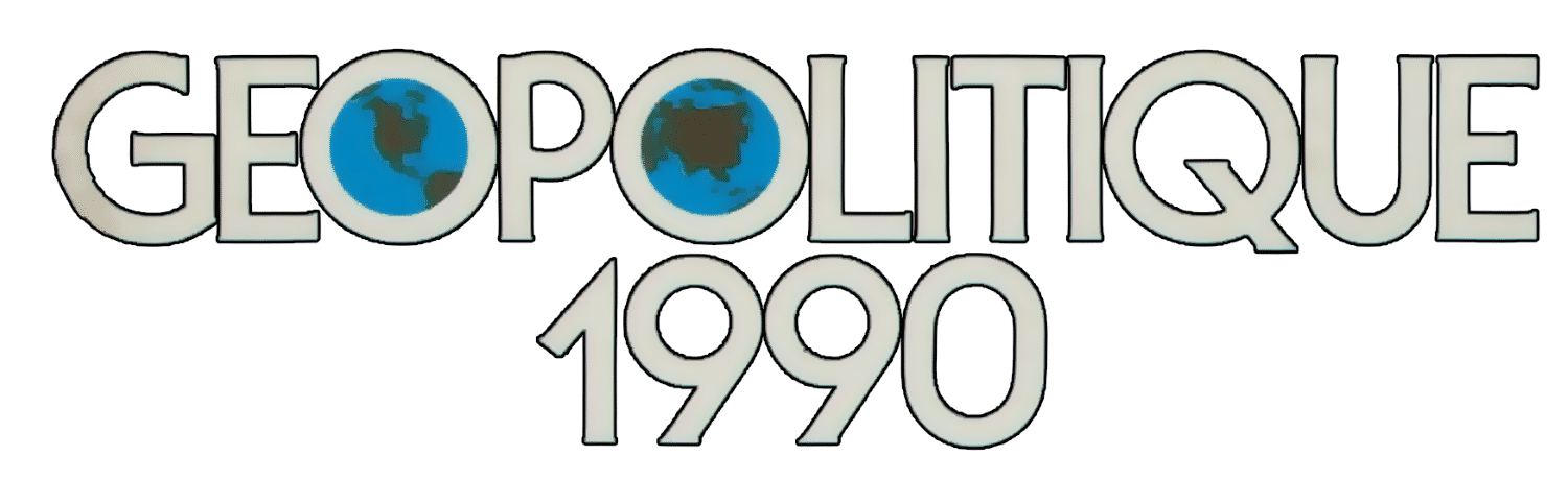 Geopolitique 1990 logo for Commodore 64